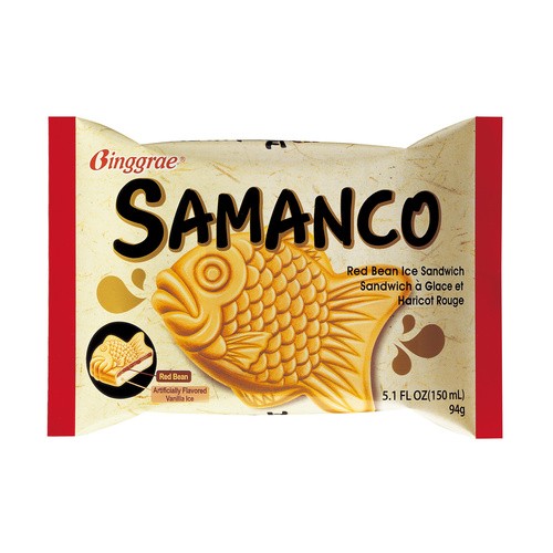 SAMANCO RED BEAN JAM ICE CREAM 4 Count