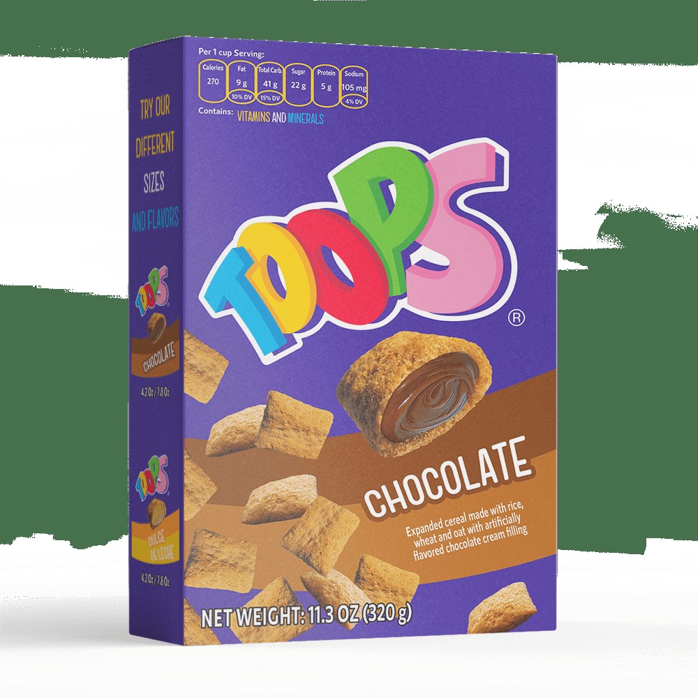 TOOPS CHOCOLATE CEREAL                   7.8 OZ