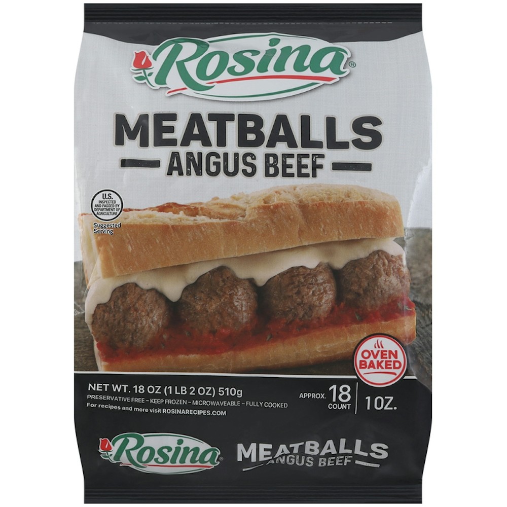 ROSINA ANGUS MEAT BALLS                  18 OZ