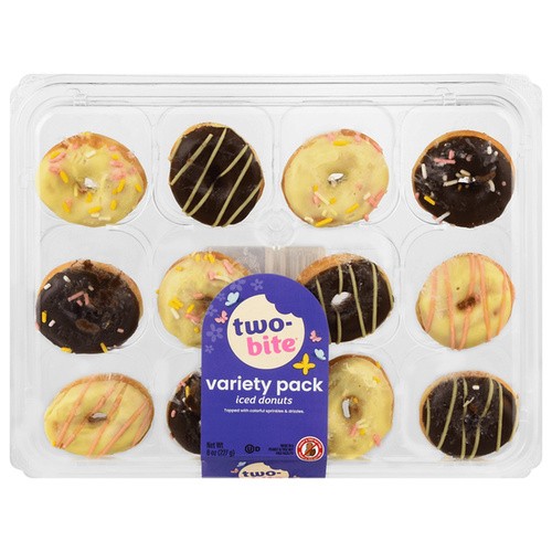 TWO BITE ICED MINI DONUTS                8 OZ