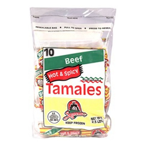 SUPREME SPICY BEEF TAMALES 40 OZ