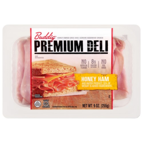 BUDDIG PREMIUM DELI HONEY HAM            9 OZ
