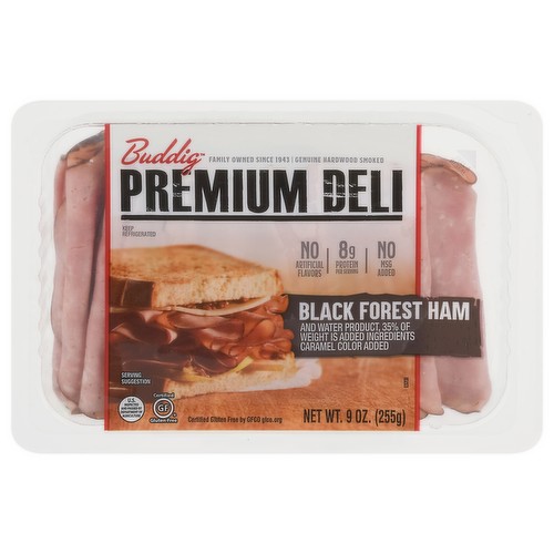BUDDIG PREMIUM DELI BLACK FOREST HAM     9 OZ