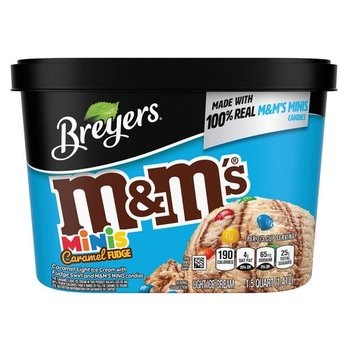 BREYERS M&M CRML FUDG 1.5 Quart