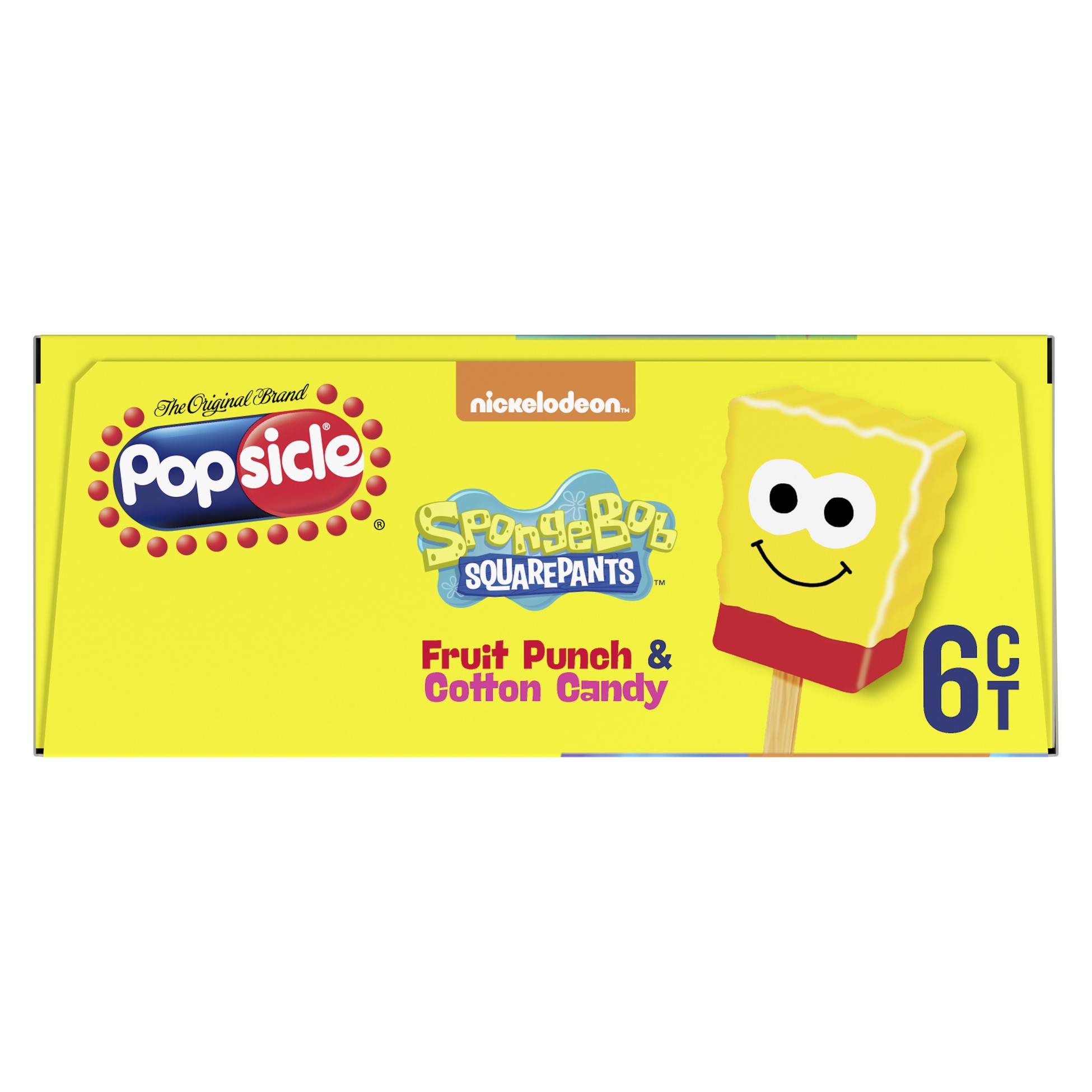 POPOPSICLE SPONGE BOB BARS 6 COUNT