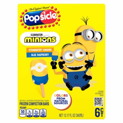 POPSICLE MINIONS BARS 6 COUNT