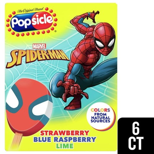 POPSICLE SPIDERMAN 6 COUNT