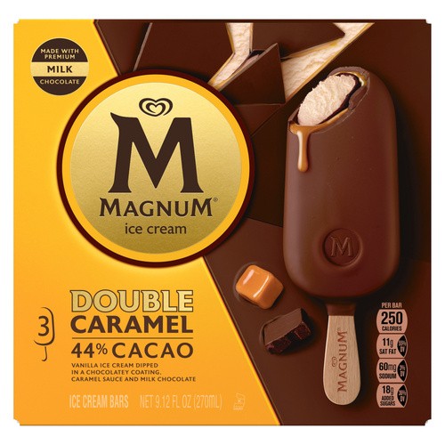 MAGNUM DOUBLE CARAMEL BAR 3 COUNT