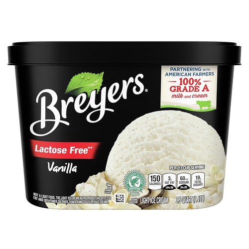 BREYERS LACTOSE FREE VANILLA 48 OZ