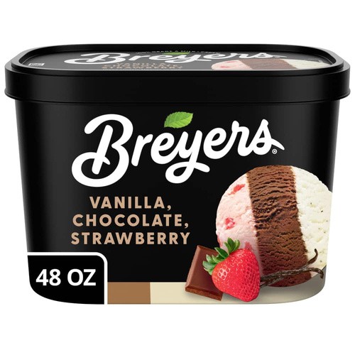 Breyers Vanilla/Chocolate/Strawberry Ice Cream 1.41 Ltr