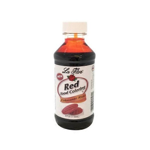 LA FLOR RED FOOD COLORIN 4Z 4 OZ