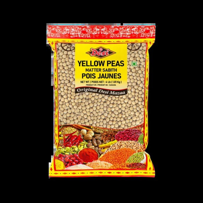 Desi Yellow Peas 4 LBS