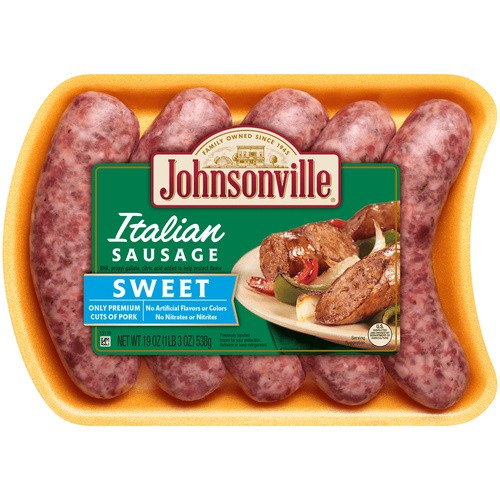 JOHNSONVILLE SAUSAGE SWEET ITALIAN 19 OZ