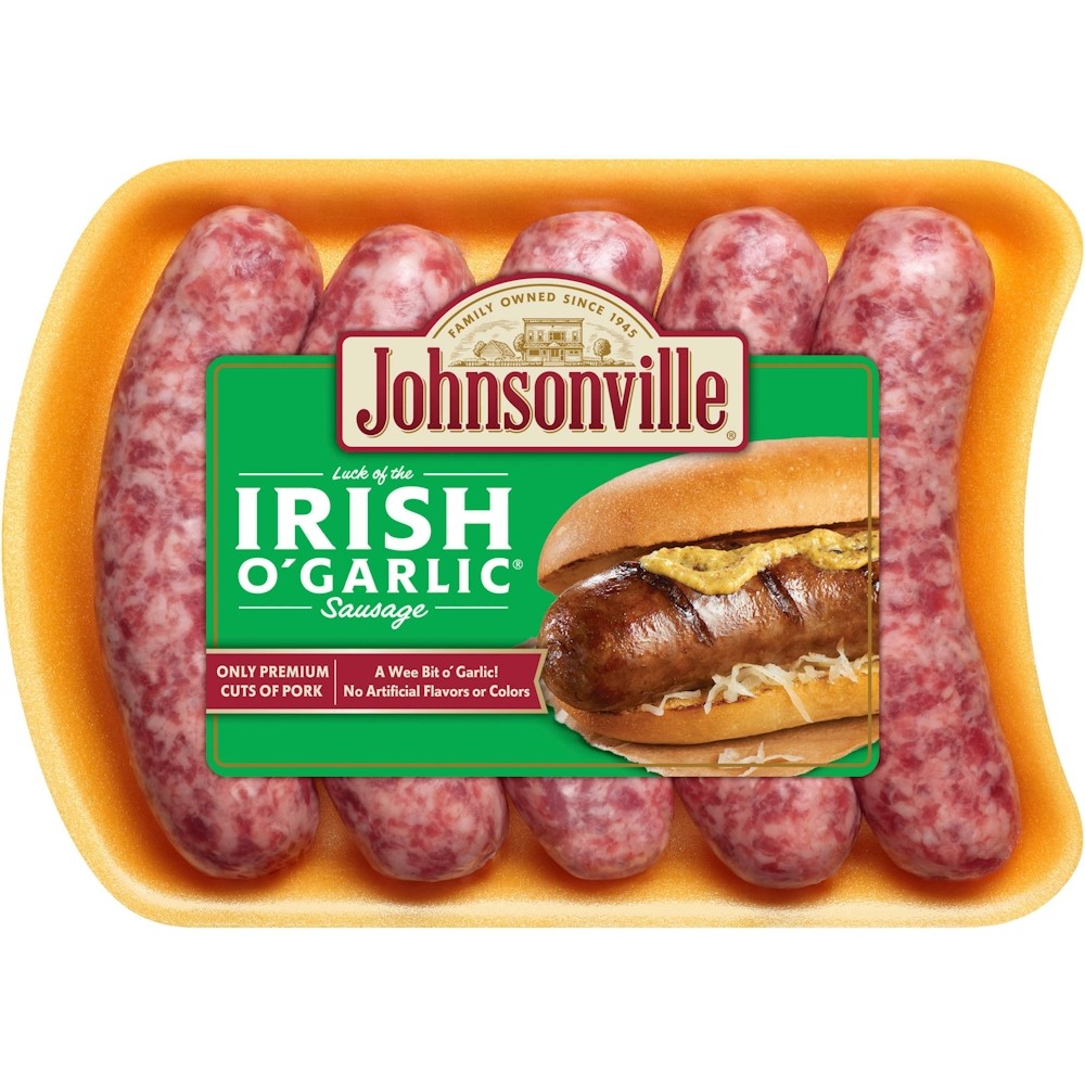 JOHNSONVILLE IRISH GARLIC SAUSAGE        19 OZ