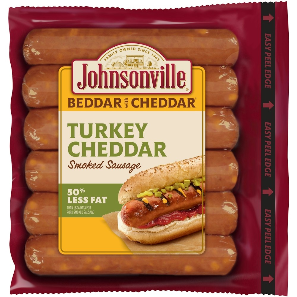 JOHNSONVILLE SMKD TRKY W CHED LINKS      13.5 OZ