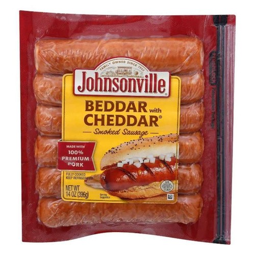 JOHNSONVILLE BEDDAR W CHEDDAR            14 OZ