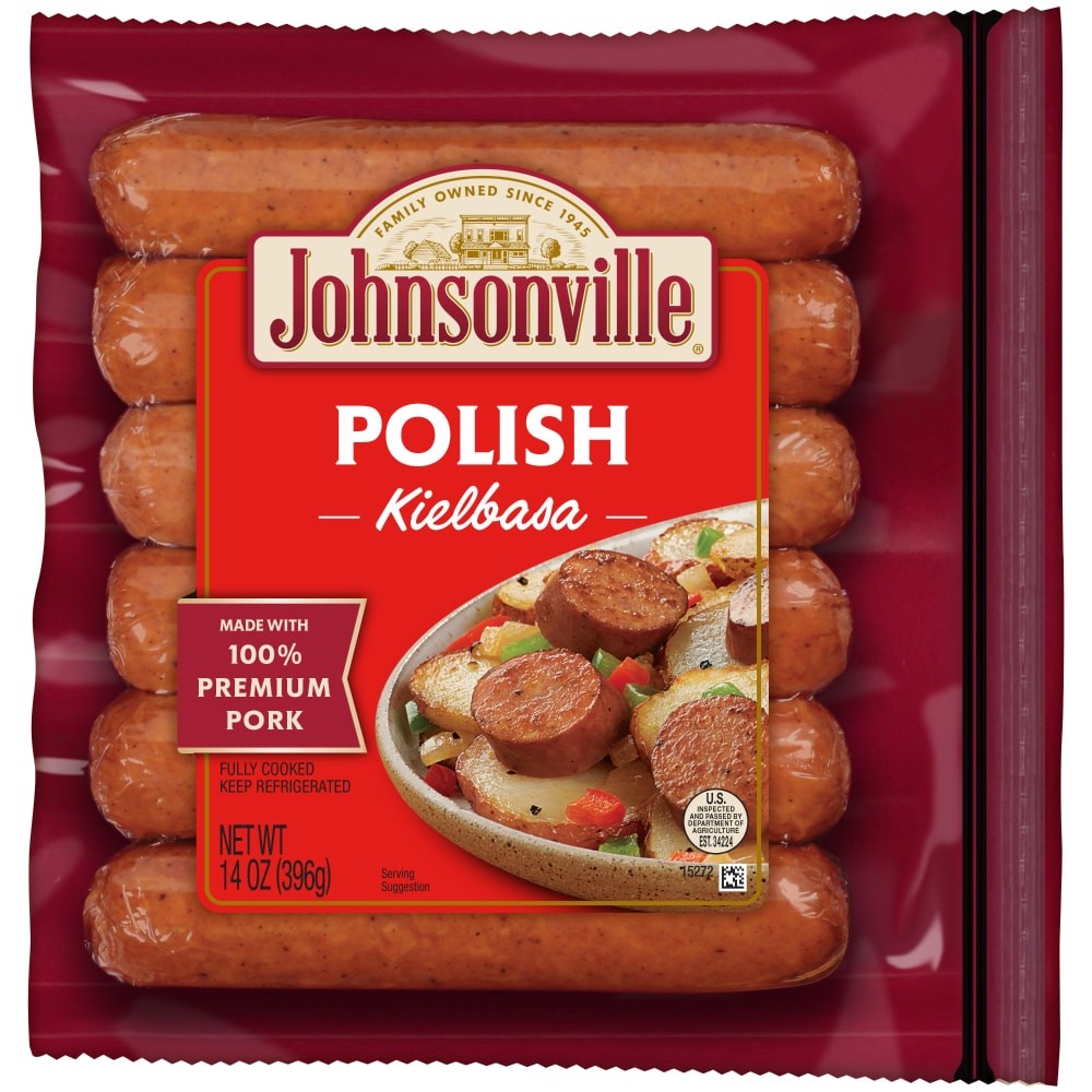 JOHNSONVILLE POLISH KIELBASA SAUSAGE     14 OZ