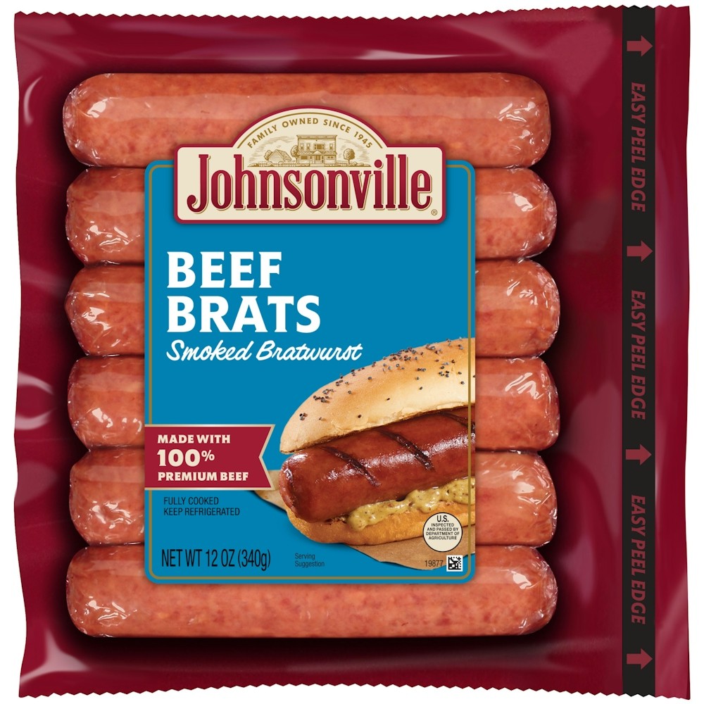 JOHNSONVILLE SMOKED BEEF BRATS           1 OZ