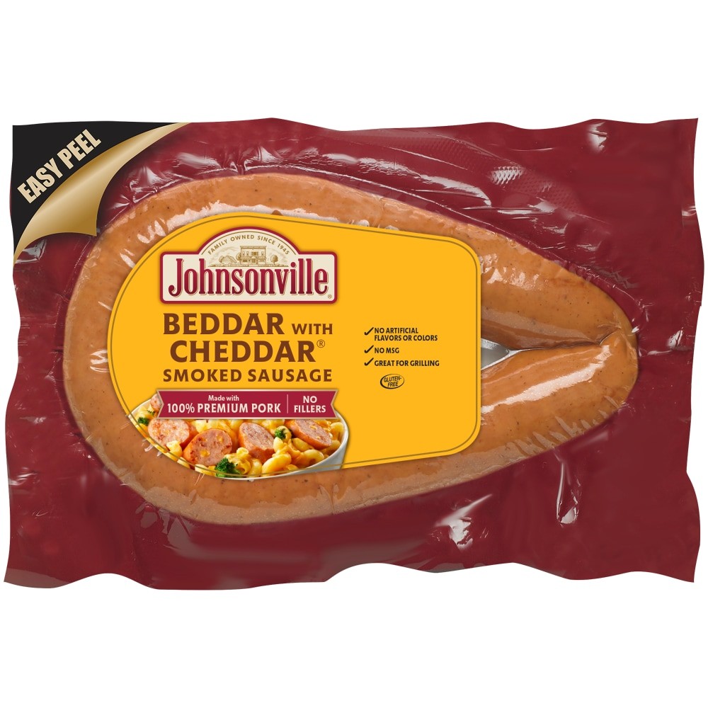 JOHNSONVILLE ROPE BEDDAR W CHEDDAR       13.5 OZ