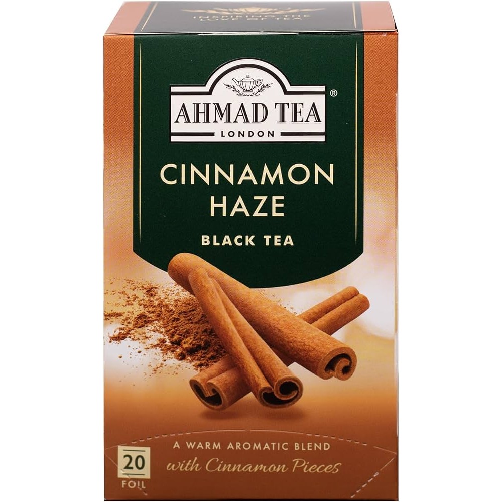 Ahmad Tea Black Tea, Cinnamon Haze Teabags 6 PACK