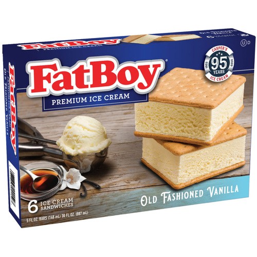 FAT BOY VANILLA SANDWICHES 6 COUNT