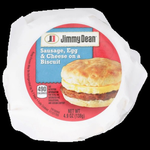JIMMY DEAN SAUSAGE EGG CHS BISCUIT 18 OZ