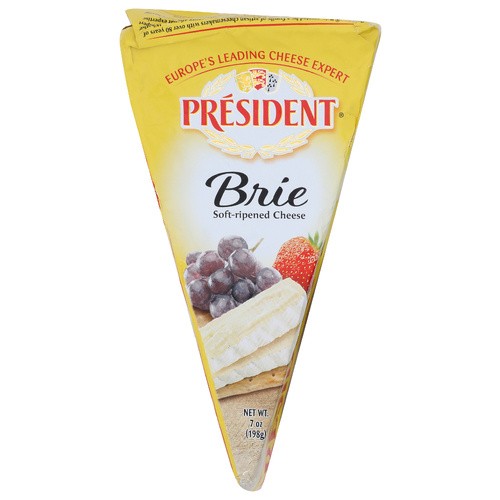 PRESIDENT BRIE SOFT RIPENED CHEESE 7 OZ