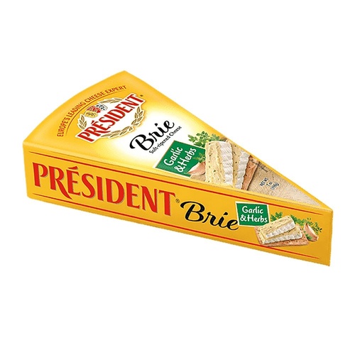 PRESIDENT BRIE GARLIC & HERBS            7 OZ