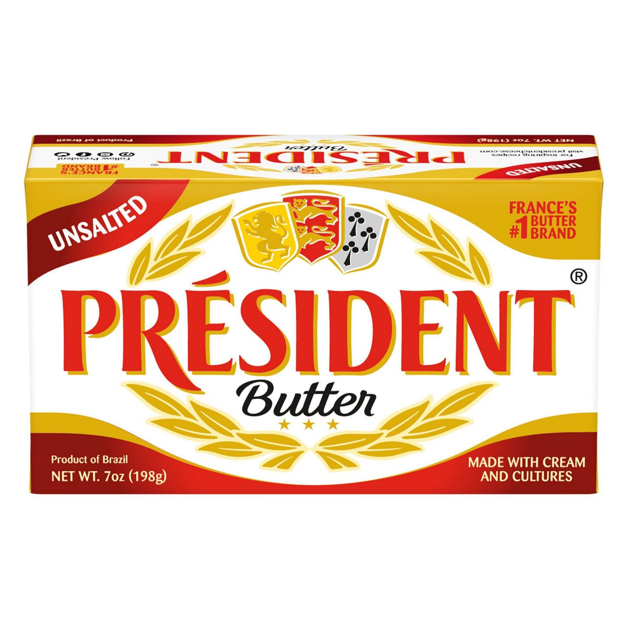 PRESIDENT UNSALTED BUTTER 0.44 LBS