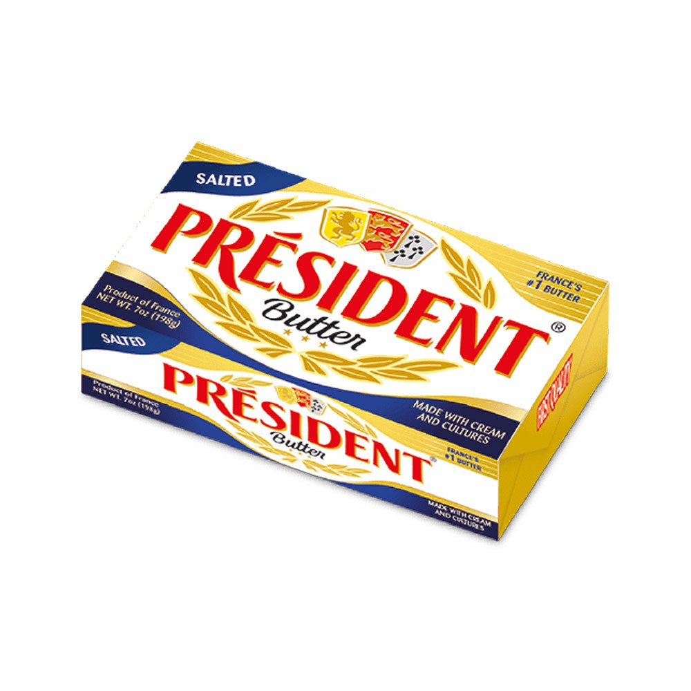 PRESIDENT BUTTER SALTED  198 GM