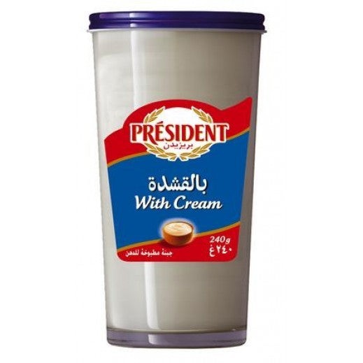 President Whi Crea Cheese 240 GM