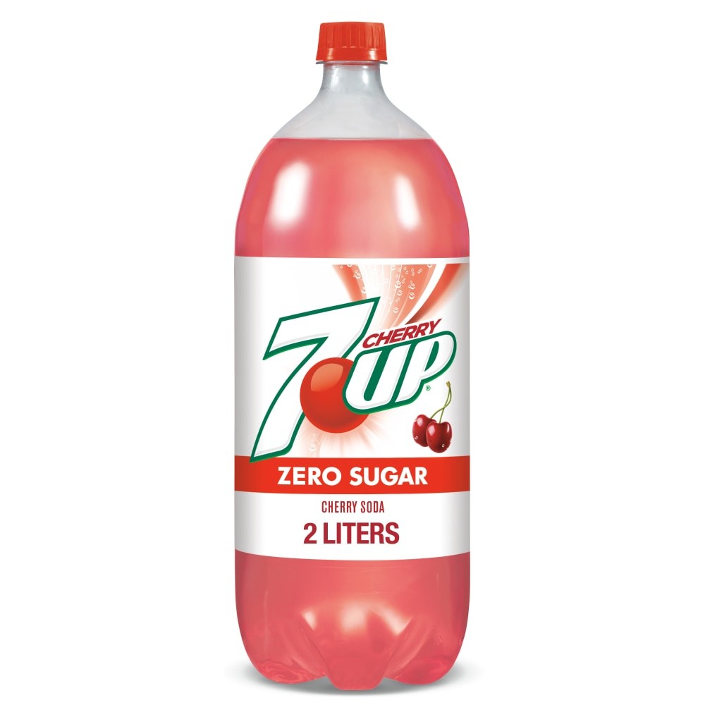 7UP Cherry Zero Sugar Soda 2 LTR