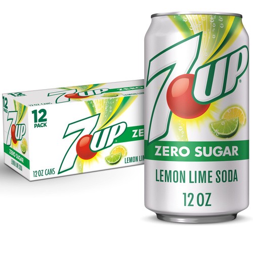 7UP ZERO SUGAR 12PK 12OZ CANS 144 OZ