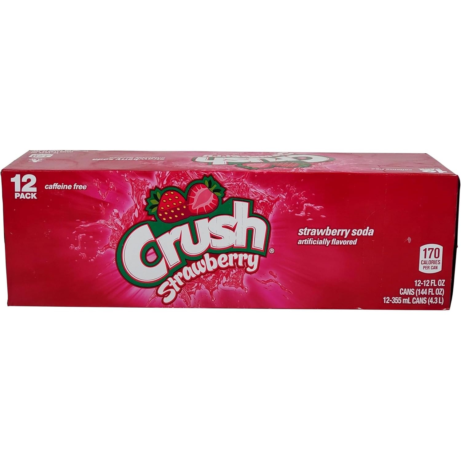 CRUSH STRAWBERRY 355ML 12 PCS