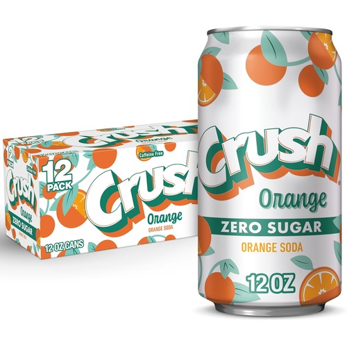 CRUSH ZERO ORANGE 12PK 12OZ CANS         144 OZ
