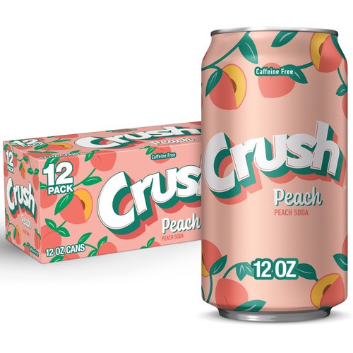 CRUSH PEACH SODA 12 PACK CANS            12 PACK
