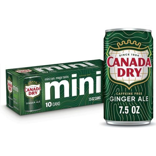 CANADA DRY GA MINI 10PK 7.5OZ CAN        75 OZ