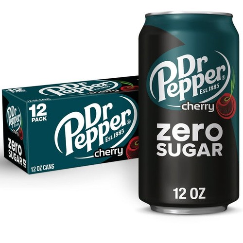 DR PEPPER CHERRY ZERO SUGAR 12 12OZ 144 OZ