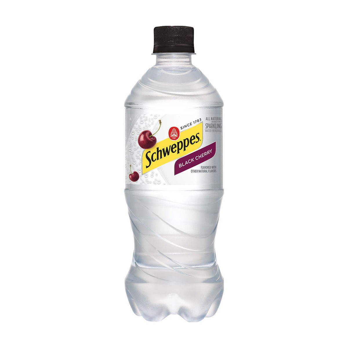 Schweppes Black Cherry Sparkling Seltzer Water 20 OZ