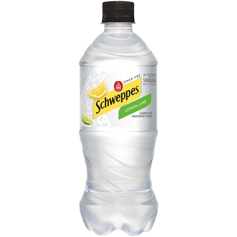 Schweppes Lemon Lime Sparkling Seltzer Water 20 OZ