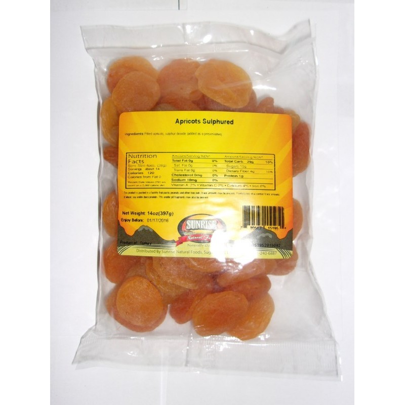 Sunrise Natural Dried Apricots 14 OZ