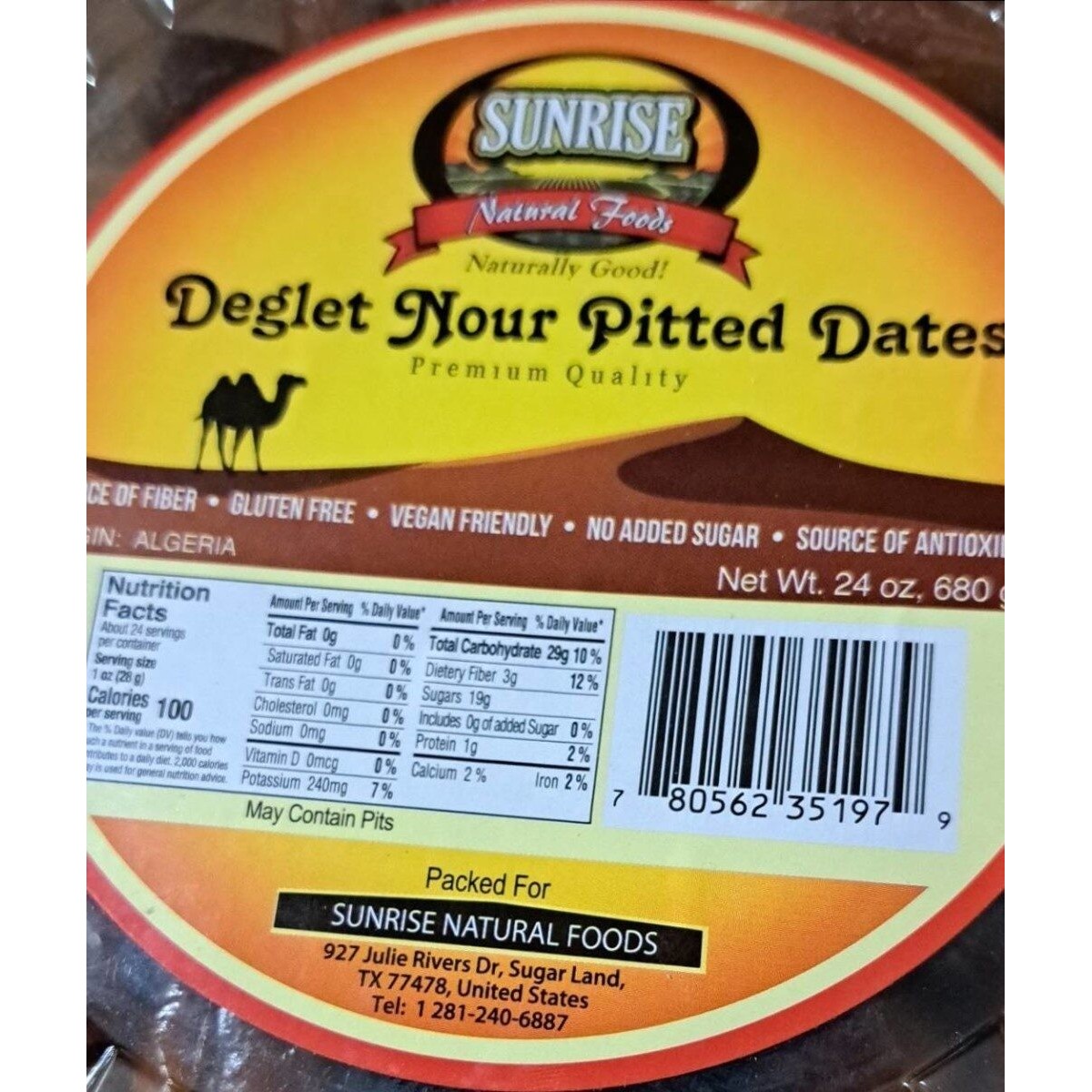 SUNRISE DATES 680 GM