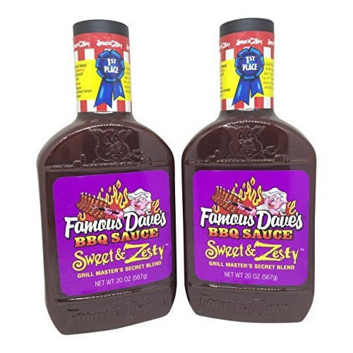 FAMOUS DAVES BBQ SWEET&ZESTY             20 OZ