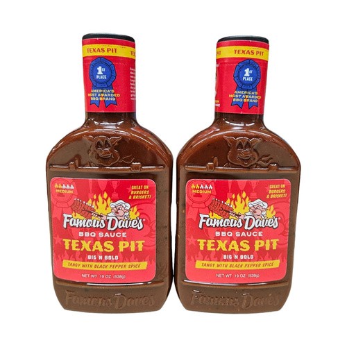 FAMOUS DAVES TEXAS PIT BBQ SAUCE         19 OZ