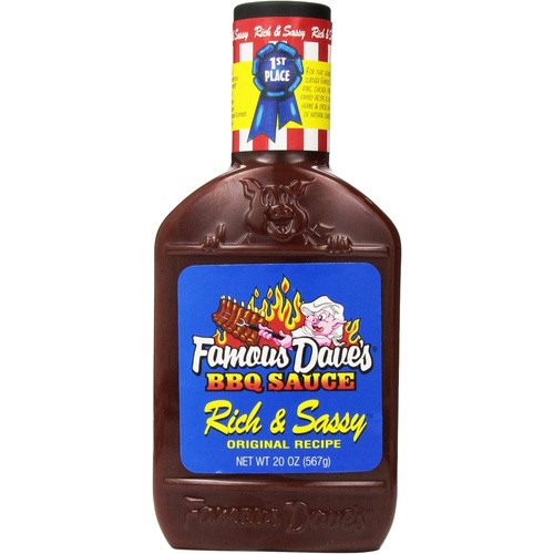 FAMOUS DAVES BBQ RICH&SASSY              20 OZ