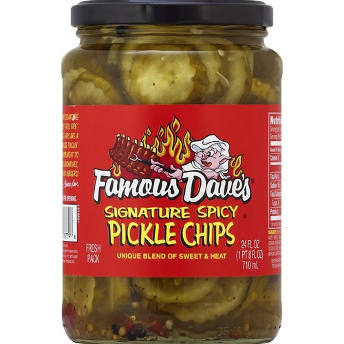 FAMOUS DAVES SPICY PICKLES               24 OZ