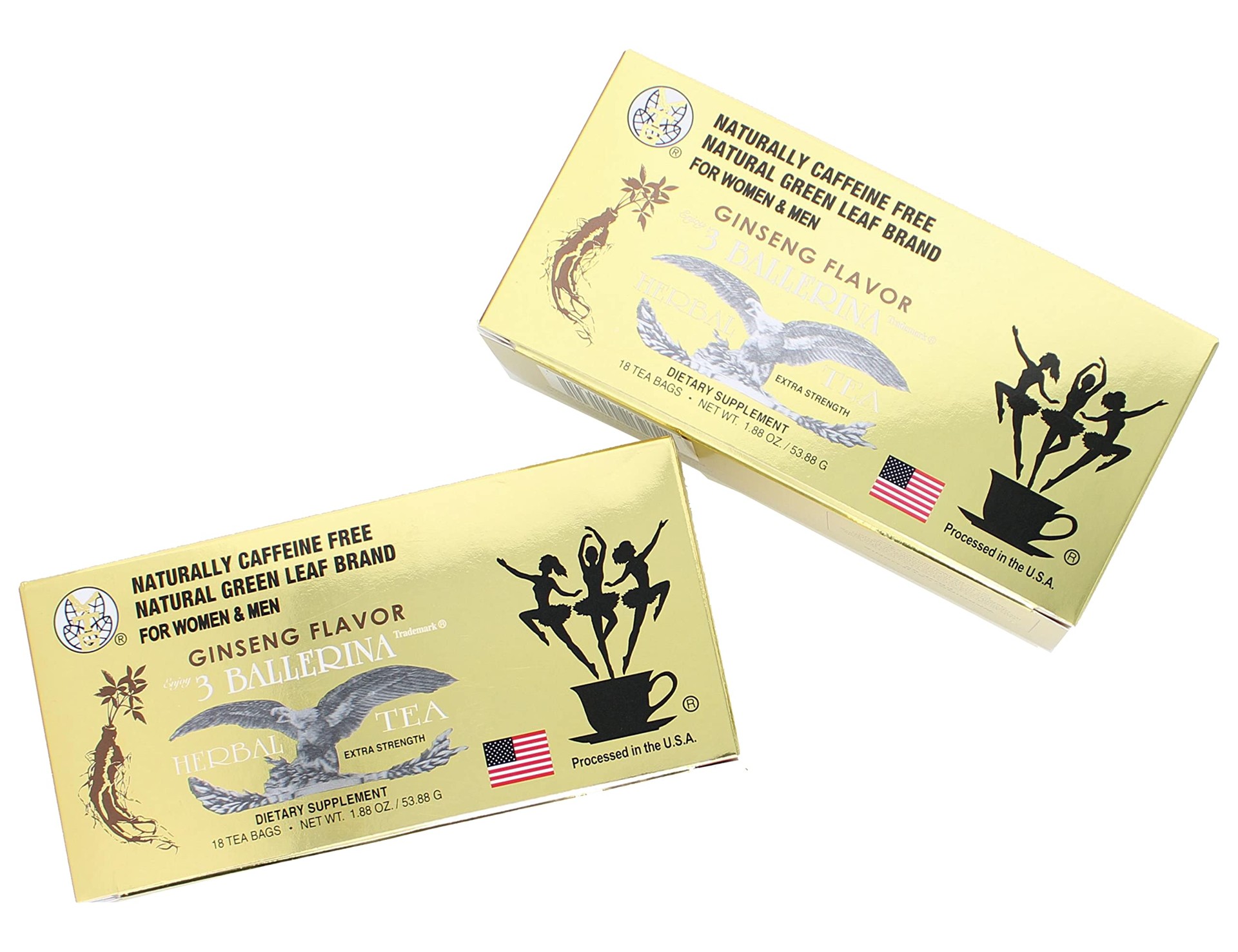 3 BALLERINA GINSENG FLOVOR HERBAL TE 1.88 OZ
