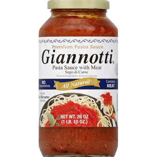 GIANNOTTI PASTE SAUCE WITH MEAT 1.63 Lbs