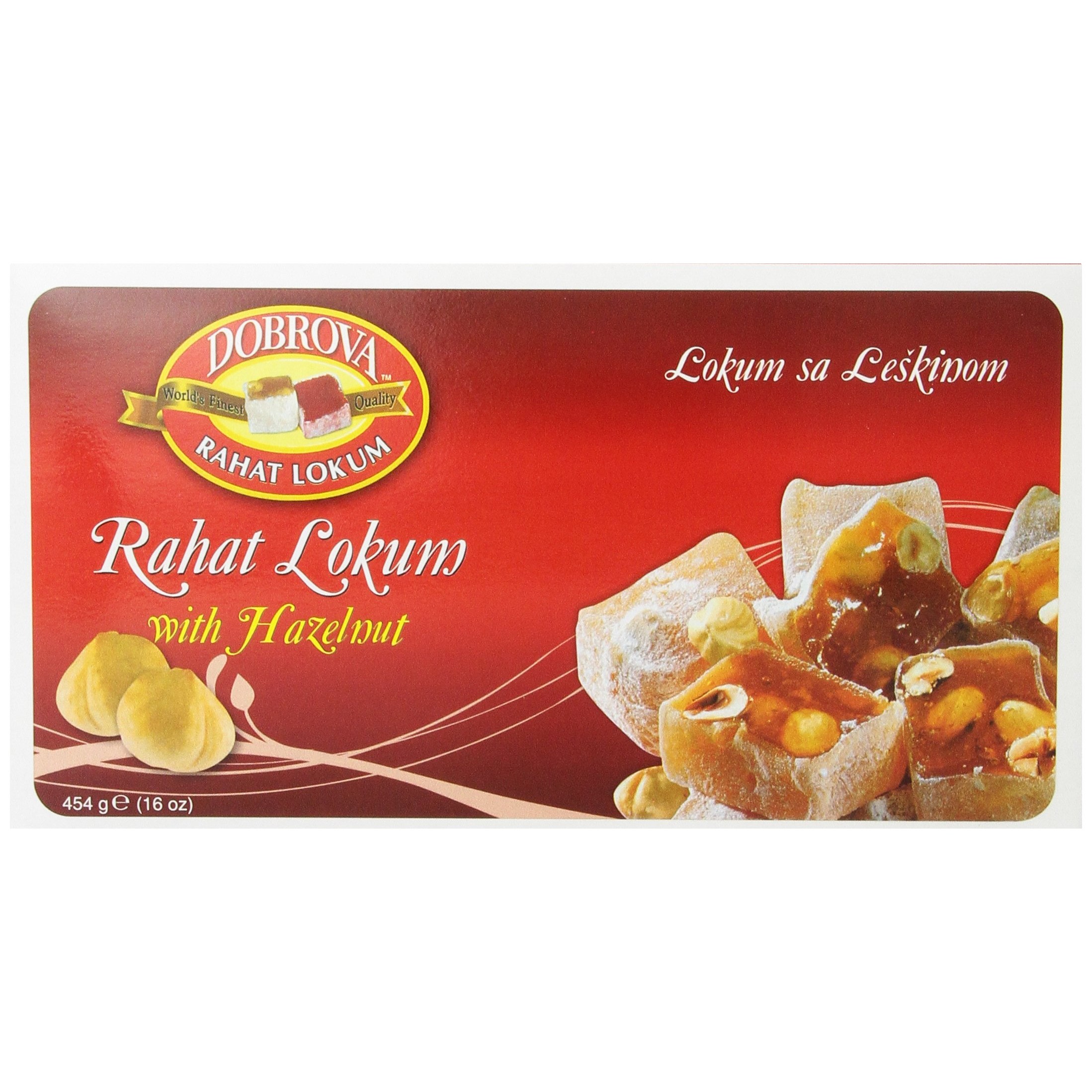Dobrova Hazelnut Lokum 16 OZ