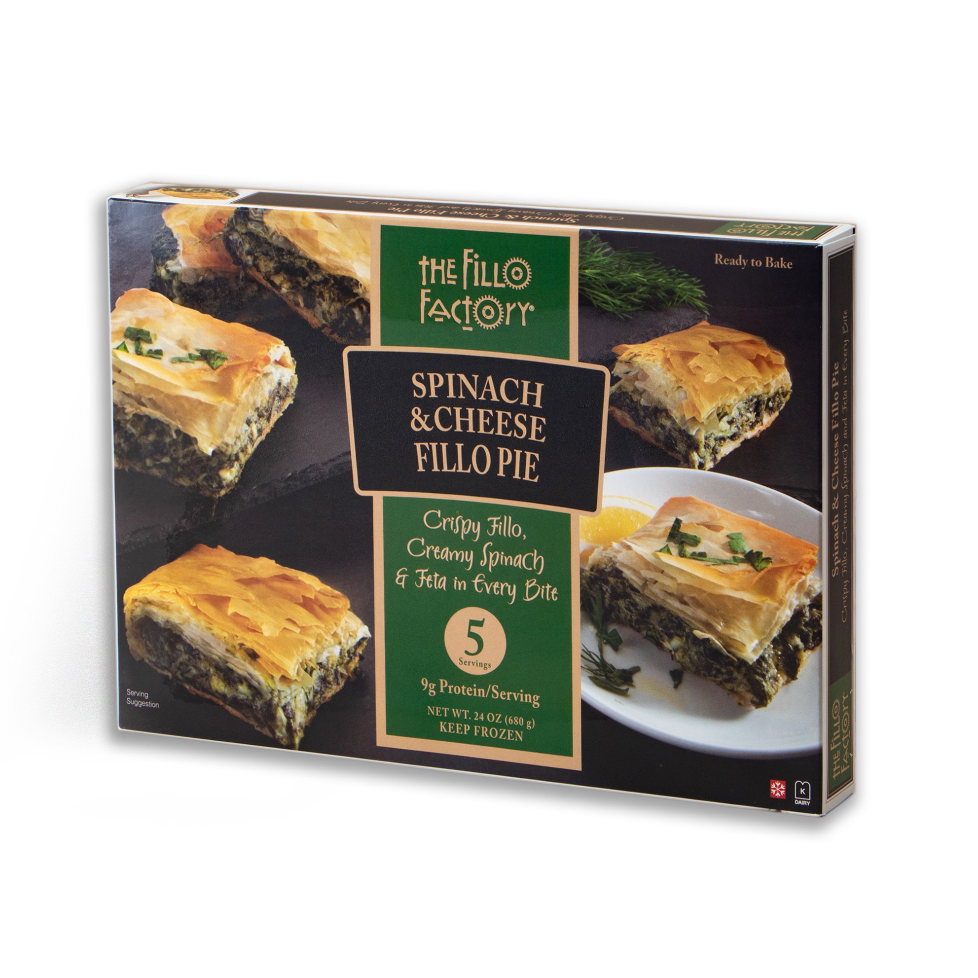 Spinach & Cheese Fillo Pie 680 GM